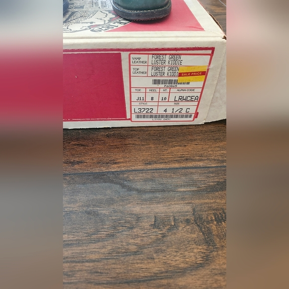 Vintage Forest Green Justin Boots - Picture 7 of 7